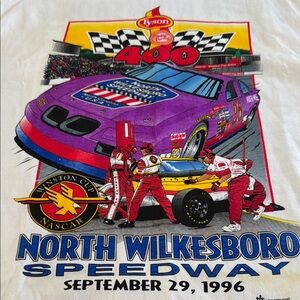 Vintage Winston Cup Nascar T-Shirt Extra1996 North Wilkeboro Speedway Usa Size L